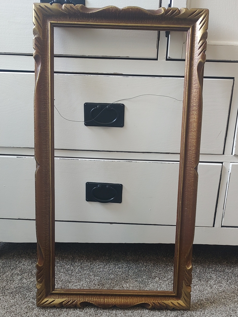 Empty Decorative Rectangular Frame